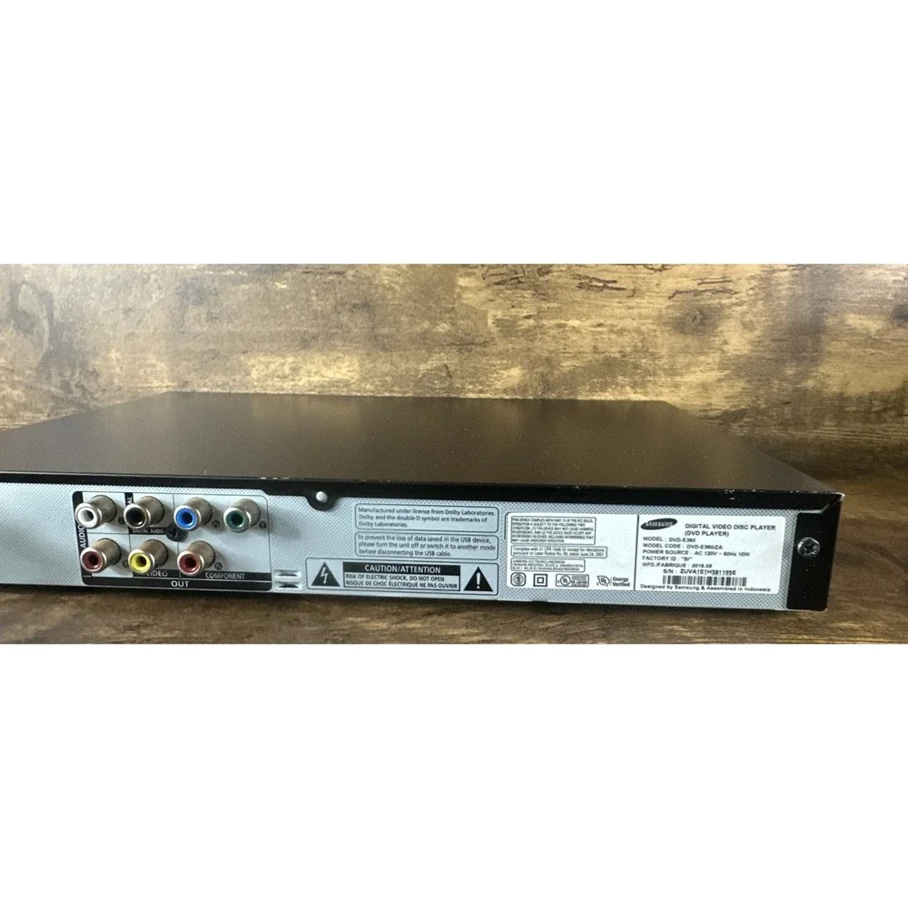 Samsung DVD-E360 DVD Player Tested And Working Fast Safe Shipping Please Read